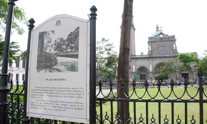Plaza de Roma Marker, Intramuros
