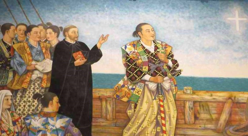 Lord Takayama and his family left Kanazawa in northern Japan on Feb. 15, 1614 to board a Chinese junk in Nagasaki -- with 350 Japanese Christian exiles -- bound for Manila, where he died on Feb. 3, 1615